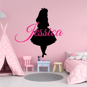 Alice in Wonderland Wall Decal | Alice Wall Decor | Cartoon Wall Sticker Al17