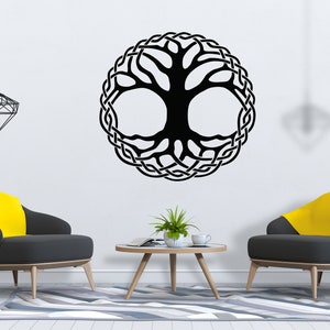 Arbre de vie Mur Décalcomanie Racines d’arbres Branche Mur Art SG2299