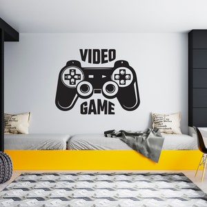 Gamer Wall Decal Video Games Wall Sticker Controller Wall Decor for Boys  SG1852