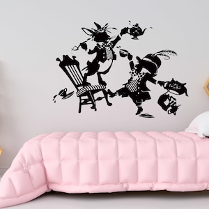 Alice in Wonderland Wall Decal  Alice Wall Decor  Cartoon Wall Sticker SG374