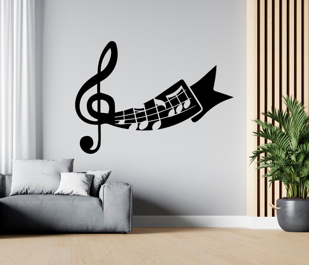 Music Wall Decal Music Notes Wall Decor Musician Wall Sticker SG1954 - Etsy