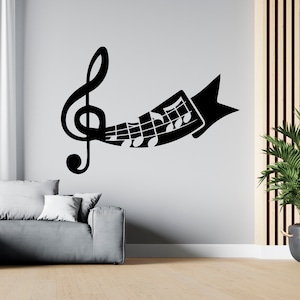 Music Wall Decal Music Notes Wall Decor Musician Wall Sticker SG1954