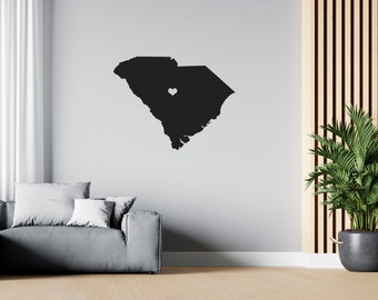 SoUTH CAROLINA US Map Wall Decal USA State Wall Decal Map Wall Sticker sG 1074