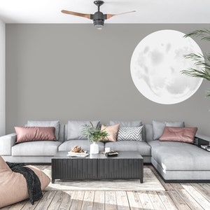 Full Moon Wall Decor Full Moon Wall Decal, Full Moon Nursery Wall Art, Kids Room Gifts Wall Decor Animals Wall Sticker Wall Decor 544EZ