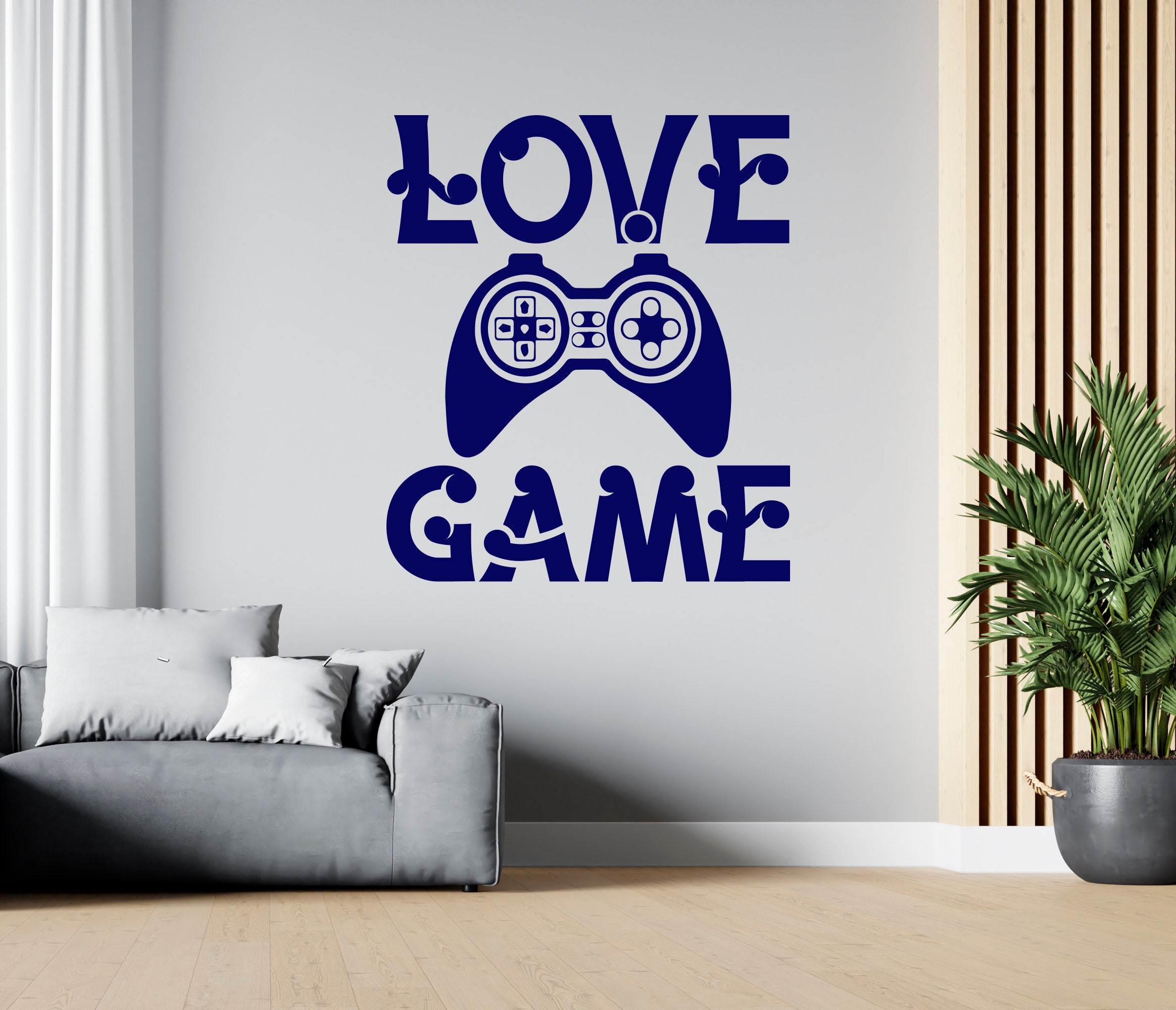 Gamer Wall Decal Video Games Wall Sticker Controller Wall Etsy UK