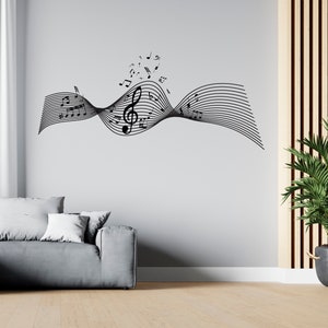 Music Wall Decal Music Notes Wall Decor Musician Wall Sticker SG1939
