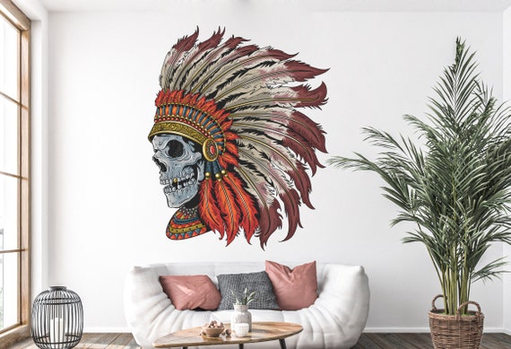 ネイティブアメリカン➳カッティングボード壁掛け✨インディアンスカル✨ ネイティブアメリカン➳インディアンスカル壁掛け✨ ネイティブ