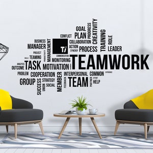 Office Wall Decal, Office Wall Decor, Office Decals, Office Wall Art, Office Quote ny1553CUS80b