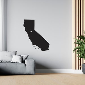 CALIFORNIA US Map Wall Decal USA State Wall Decal Map Wall Sticker sG 1039
