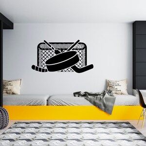 Ice Hockey Wall Decal  Hockey Player Wall Decal  Hockey Stick  Sports Hockey Quote Wall Decal SG211
