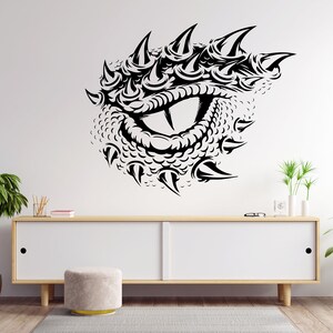 Dragon Eye Wall Decor, Dragon Eye Wall Decals, Dragon Eye Wall Art, Stickers Bedroom Dragon Wall Vinyl wall Nursery Wall Decals Art 1317EZ