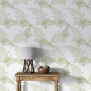 Leaf Wallpaper Nursery Floral Wallpaper Peel and Stick Kids Soft Garden Wallpaper Bedroom Flowers Wall Decal Bathroom Wall Mural 1158EZ