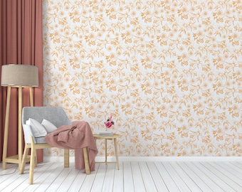 Honey Bee Wallpaper Bee Peel and stick  Honey Flower Wallpaper Seamless Wall Decor Vintage Printed Removable Self Adhesive Wallpaper 1627EZ
