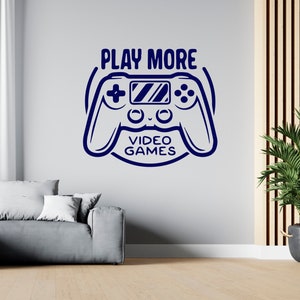 Gamer Wall Decal Video Games Wall Sticker Controller Wall Decor for Boys  SG2258