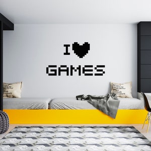 Gamer Wall Decal Video Games Wall Sticker Controller Wall Decor for Boys  SG1820