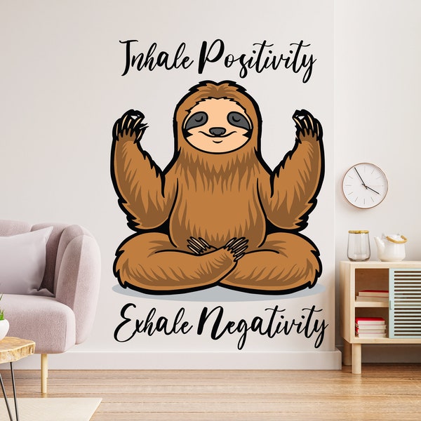 Yoga Wall Decal Etsy