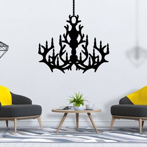 Chandelier Wall Decal  Chandelier Wall Decor  Chandelier Wall Sticker SG453