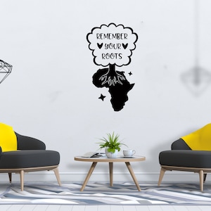 Afrika Karte Wandtattoo Afrika Kontinent Wandaufkleber Afrika Wandkunst SG 1031