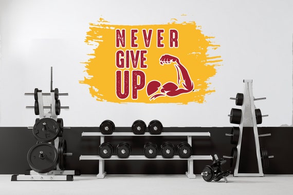 Never Give up Gym Stickers Quote Motivation Fitness Wall Art - Etsy Hong Kong Never Give up Gym Stickers Quote Motivation Fitness Wall Art - Etsy Hong Kong