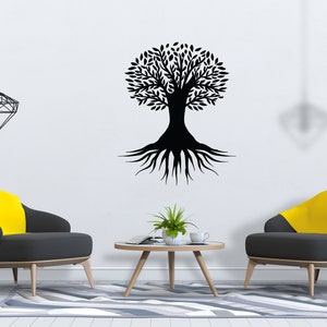 Arbre de vie Mur Décalcomanie Racines d’arbres Branche Mur Art SG2332