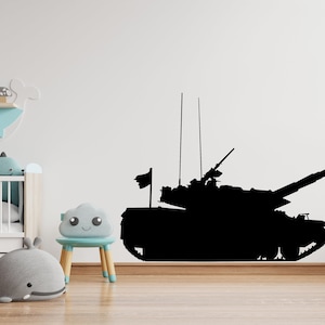 Tank Military wall Decals Tank Wall Decal Military Wall Decal Soldier Wall Art Vinyl Tank Wall Sticker-Boy Room 1366EZ