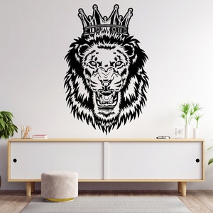 Lion King Wall Decal, Lion Wall Art, Lion  Wall Decor Lion Wall Sticker Lion Wall Decor 1268EZ