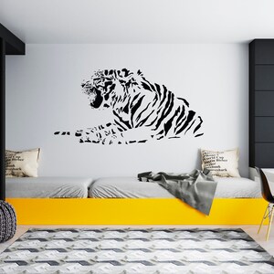 Tiger Wall Decal  Tiger Wall Sticker  Tiger Wall Decor SG312