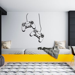 Gamer Wall Decal Video Games Wall Sticker Controller Wall Decor for Boys  SG1872