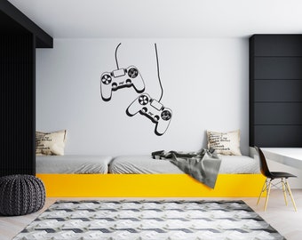 Gamer Wall Decal Video Games Wall Sticker Controller Wall Decor for Boys  SG1872