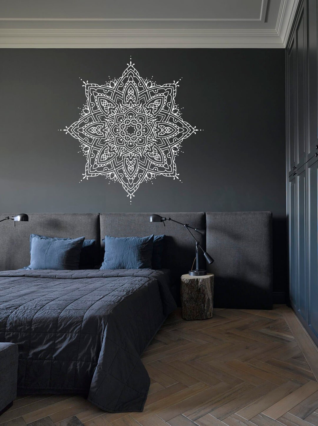 Mandala Wall Decal Mandala Flower Wall Decal Mandala Wall Decor Yoga Studio Wall Decor SG2435 Etsy