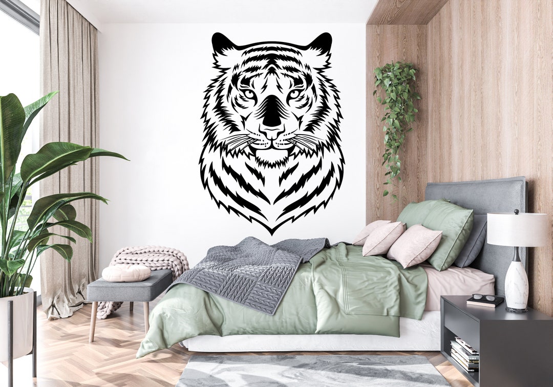 Tiger Wall Decal, Tiger Wall Art, Tiger Wall Decor Tiger Wall Sticker