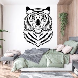 Tiger Wall Decal, Tiger Wall Art, Tiger Wall Decor Tiger Wall Sticker Tiger Wall Decor Animals Nursery Safari Lovers 689EZ