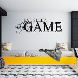 Gamer Wall Decal Video Games Wall Sticker Controller Wall Decor for Boys  SG1834