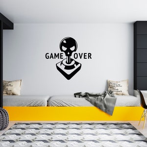 Gamer Wall Decal Video Games Wall Sticker Controller Wall Decor for Boys  SG1847