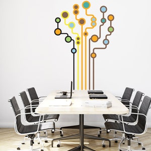 Circuit Office Wall Decal, Tech Wall Decor, Circuit Decals, Circuit Wall Art, Office Quote, Business Decal, Business Sticker 351EZ