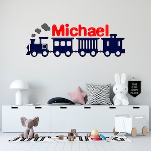Personalized Name Wall Decal  Train Wall Decal  Custom Name Wall Decal  Decal for Nursery SG465