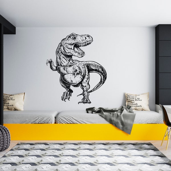 Dinosaur Wall Decal Etsy