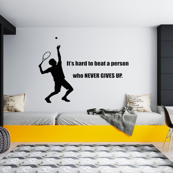 Tennis Wall Decal Tennis Wall Decor Tennis Wall Sticker SG285