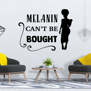 African Woman Wall Decal African Girl Wall Sticker Quote Beauty Salon Wall Art SG 1026