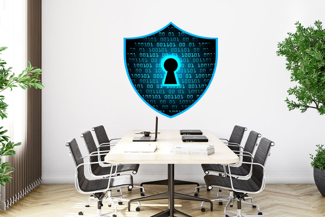 Circuit Board Binary Code Wall Decal, Technology Vinyl Wall Art Decals ...