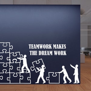 TeamWork Wall Decal, Office Wall Decal, Office Wall Decor, Office Decals, Office Wall Art, Office Quote 1228EZ