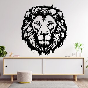 León pared calcomanía, León pared arte, León pared decoración León pared pegatina León pared decoración animales pared calcomanía Safari pared pegatinas dormitorio 1509EZ
