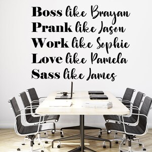 Office Wall Decal, Office Wall Decor, Office Decals, Office Funny Decal, Teamwork Office Wall Art, Office Quote 829EZ