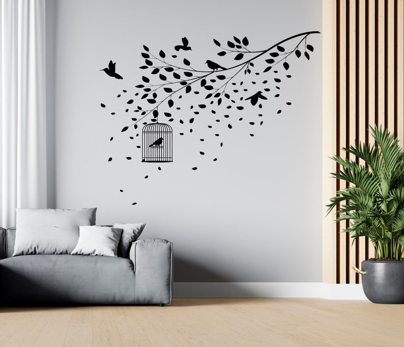 Tree Wall Decal Tree Wall Decor Tree Wall Sticker SG1342 image 1