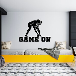 American Football Wall Decal  Football Player Wall Decal  Sports Wall Décor SG103