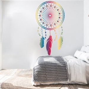Dreamcatcher Wall Decal Boho Dreamcatcher Chic Dream Wall Art DIY for Girls Kids Nursery Bedroom Wall Hanging Decoration Gift Party 341EZ