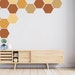 Honeycomb Wall Decor, Gold Honeycomb Wall Decals, Hexagon Vinyl Wall ...