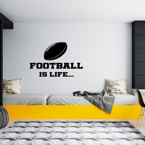 American Football Wall Decal  Football Player Wall Decal  Sports Wall Décor SG117