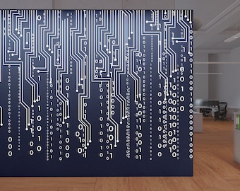Binary Matrix – Code Wall Decal | Peel & Stick 1661EZ