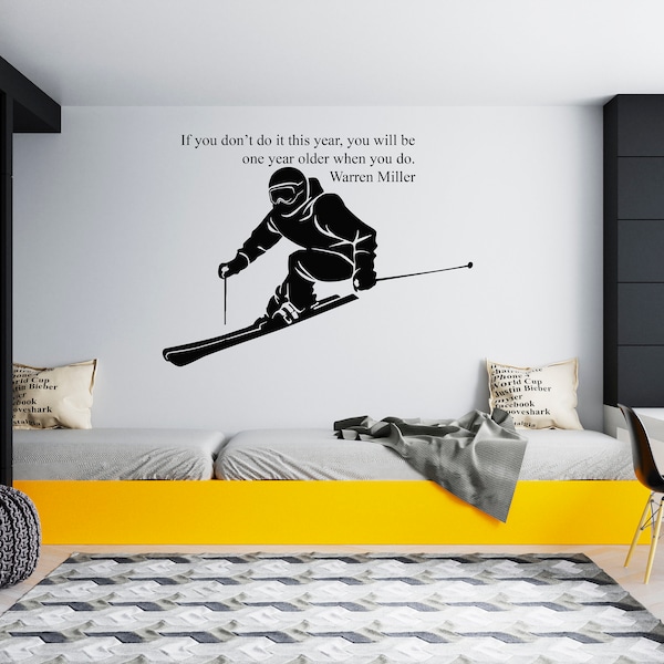 Ski Decal Etsy